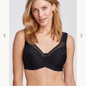 Miss Mary of Sweden Marguerite bra Black 48E (DD)